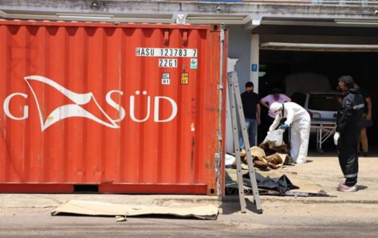 The container had travelled through Croatia, thought to be the migrants' planned destination, before going through Egypt, Spain, Argentina en route to Paraguay.