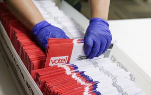 A record-setting 98.4 million early votes have been cast either in person or by mail, according to the US Elections Project.