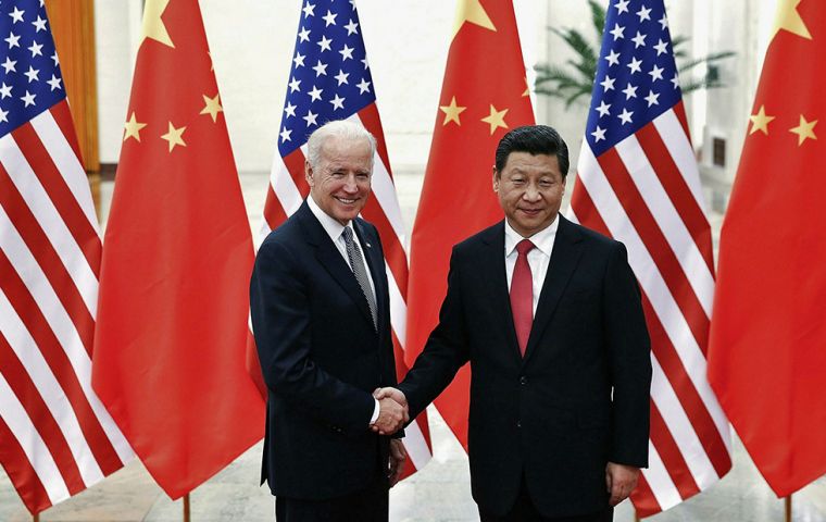 Biden, who met Xi Jinping in 2013 as VP, can be expected to maintain a tough attitude on China on what US defines as “human rights” in issues such as the Xinjiang and Hong Kong affairs.