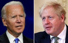 PM Johnson said he looked forward to “strengthening the partnership” between the US and UK
