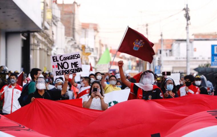 The unrest during the past four nights, and other more peaceful protests in Lima and other cities, are piling pressure on Congress and president Manuel Merino.