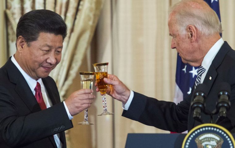Two-and-a-half weeks after Biden was declared president-elect, Xinhua reported Xi sent a message calling for “a healthy and stable development of China-U.S. ties.”
