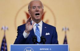 Biden later visited an orthopedic specialist but reporters traveling with him were held on a bus and could not see the president-elect enter the building.