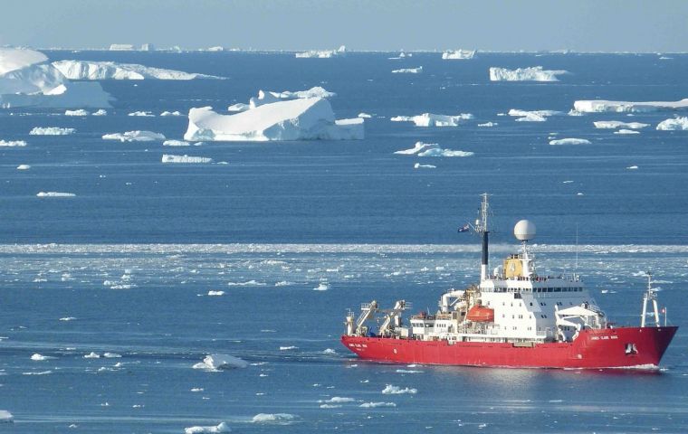 RRS James Clark Ross departed Harwich on 5 November, beginning its five-and-a-half-month mission to deliver scientific and operational staff to Antarctica
