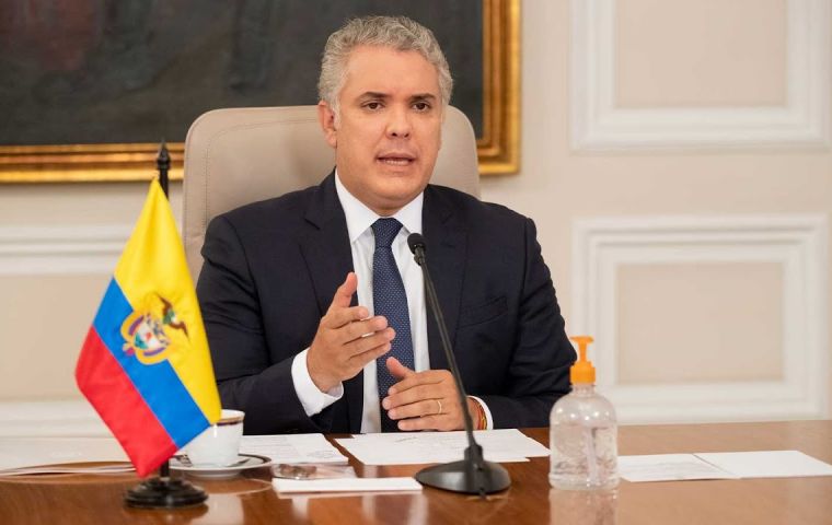 President Ivan Duque announced a trial vaccination run could begin between this week and the first week of January