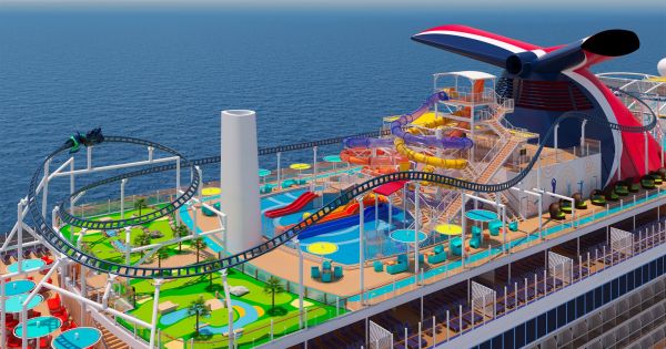 Greenest and craziest 180,00 tons cruise vessel Mardi Gras offers a roller coaster and brewery for craft beers - Vimarsana News