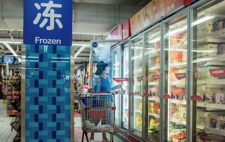 China accelerated the disinfection and testing of viruses in frozen foods after finding the coronavirus in imported products and packaging