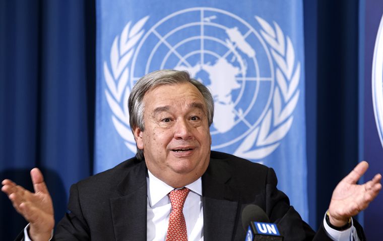 Portugal born Guterres, 71, took office as the ninth secretary-general in January, 2017 for a five year term that finishes at the end of the year.