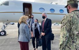 The commander of US Southern Command Craig Faller arrived in Guyana for a three-day visit, following the start of joint US-Guyana coast guard exercises