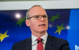 The sum will come from an EU fund for countries worst affected by Britain's exit from the European Union, Irish Foreign Minister Simon Coveney said 