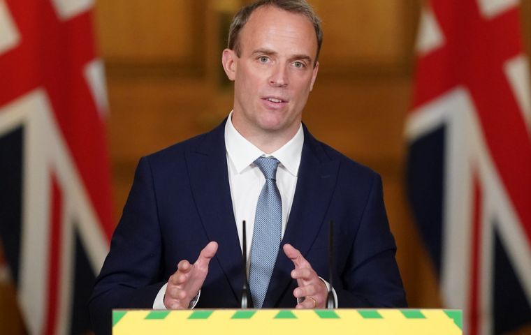 “What we want to do is get out of this national lockdown as soon as possible,” Mr Raab told Sky News television. 