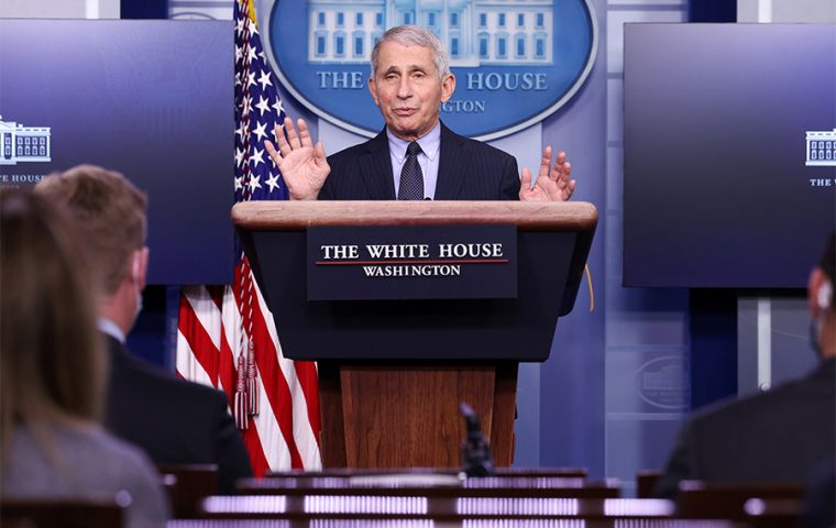Dr. Anthony Fauci said the U.S. would fulfill its financial obligations to the United Nations health agency and maintain its previous staffing commitments