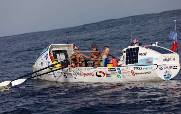 The main aim of The Bristol Gulls was to complete a sustainable crossing; reducing plastic consumption in and around the boat. Photo: Atlantic Campaigns/Talisker Whisky Atlantic Challenge