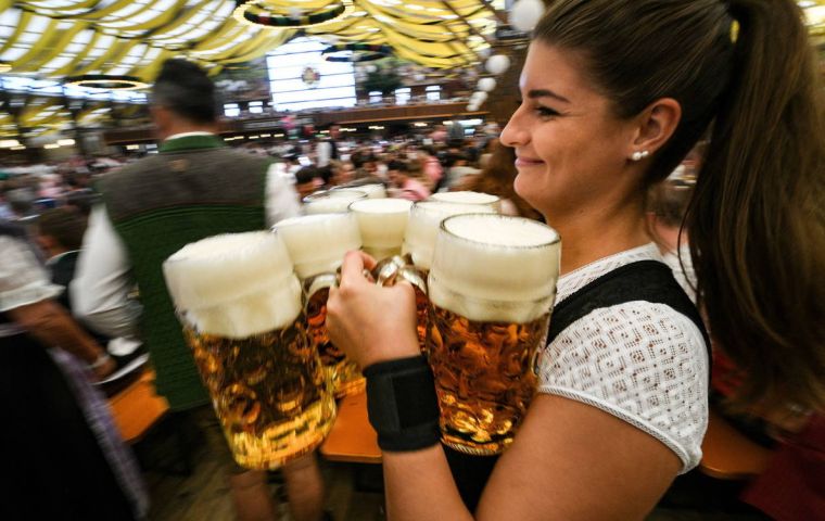 Major events and festivals where large amounts of beer are usually consumed, including Oktoberfest, were canceled.