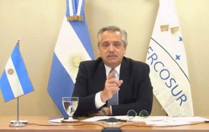 Argentine president Alberto Fernandez currently holds the Mercosur rotating chair and he is organizing a meeting on the thirtieth anniversary of Mercosur