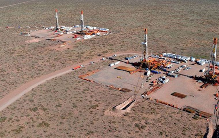 The number of frac stages in Vaca Muerta rose 39% to 662 in January from 477 in November
