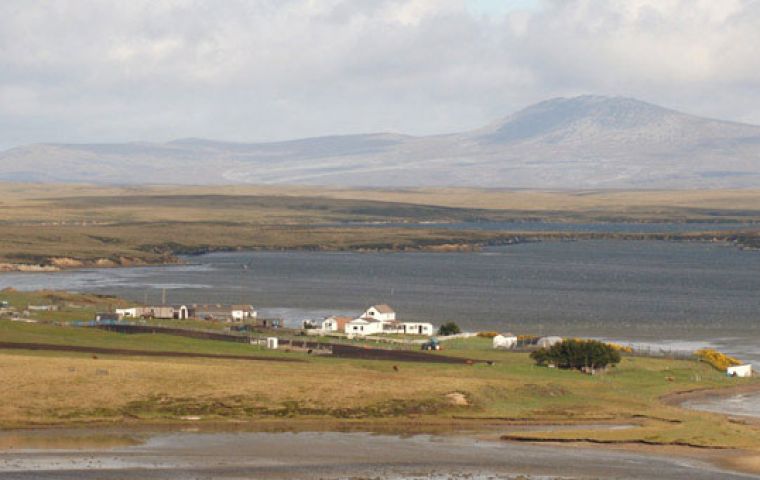Lafonia is one of the driest areas of the Falkland Islands with precipitation in the range 273–485 mm a year, but this was the first time the huge pond had dried out (Pic FIG)