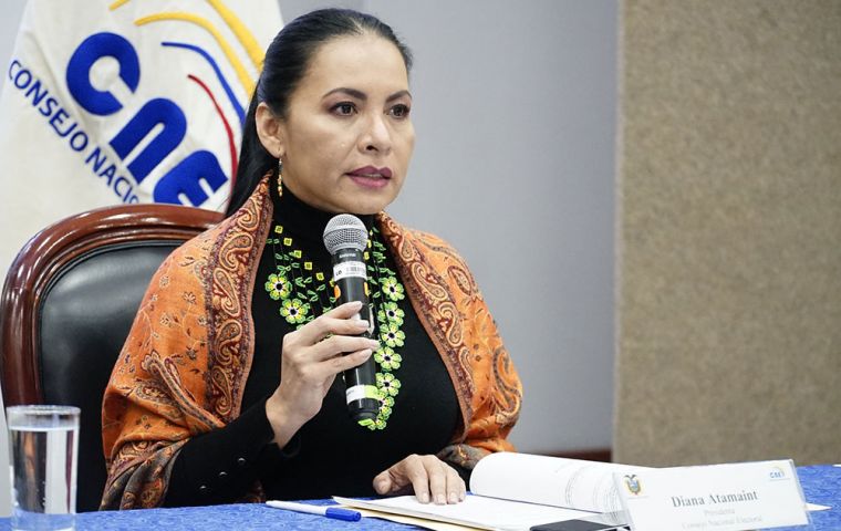 CNE president Diana Atamaint said there would be “a recount of 100% of the votes in the Guayas province,” the most populous, “and 50% in 16 provinces.”