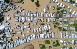 Overall, 120,000 people have been displaced as a result of flooding, according to data from the state's fire department
