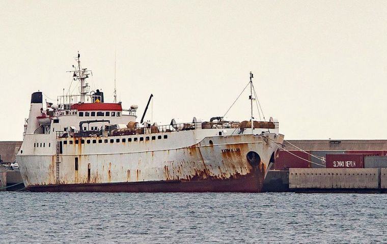 The Lebanon-registered ship had left the Spanish port of Cartagena in December and was headed to Turkey to sell the young bulls, according to the daily El Diario.