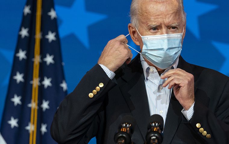 Biden told reporters: “I think it's a big mistake. Look, I hope everybody's realized by now, these masks make a difference.”