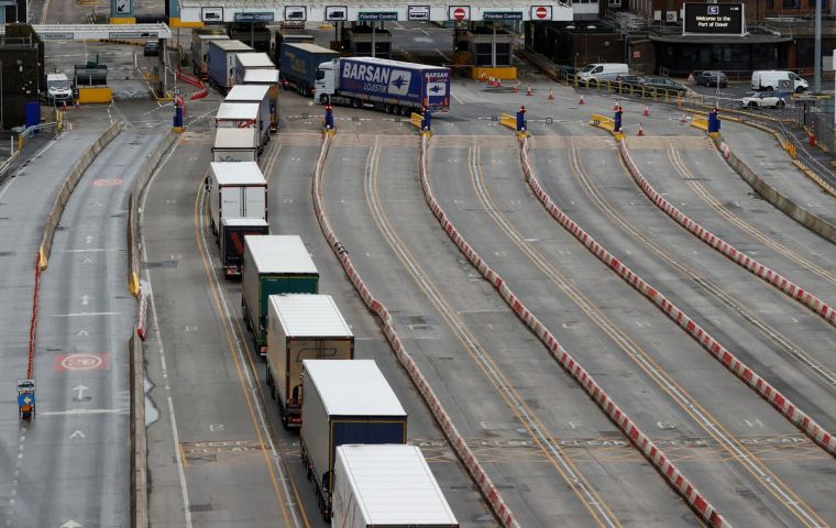 British goods exports to the EU, excluding non-monetary gold and other precious metals, slumped by 40.7% in January compared to December, ONS said