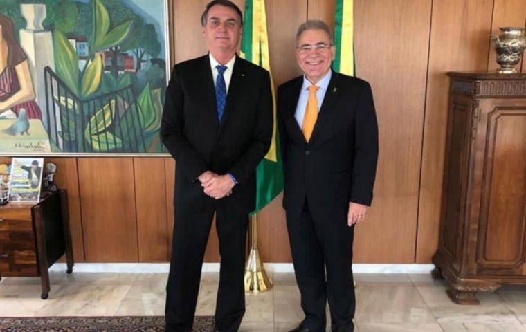 Bolsonaro said Marcelo Queiroga, president of the Brazilian Society of Cardiology, would follow the agenda set by his predecessor Pazuell