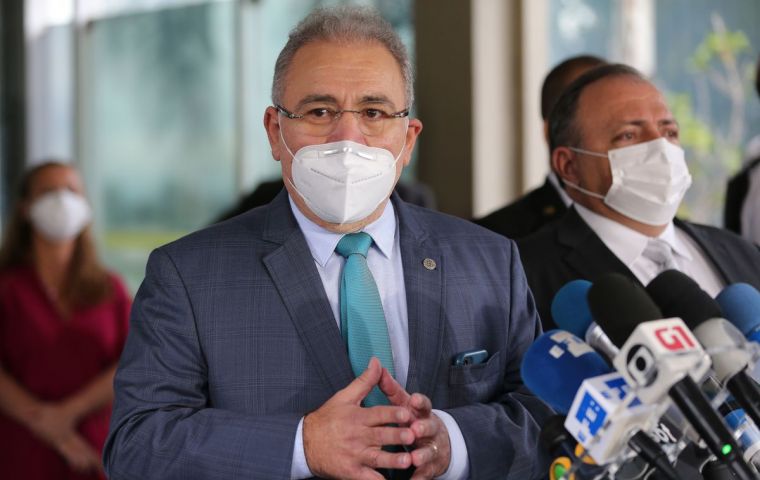 Queiroga asked Brazilians to wear masks and wash their hands but stopped short of endorsing social distancing or lockdowns to stop the spread of the virus.