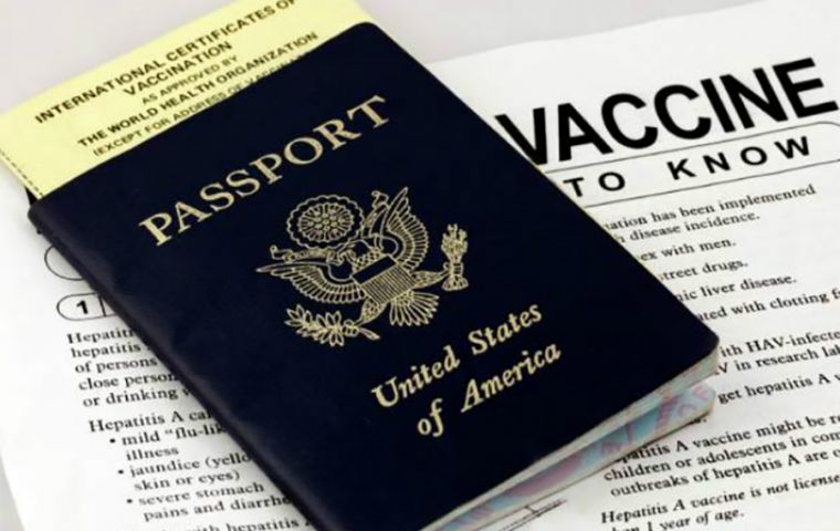 The new passports are expected to nudge skeptical Americans to get vaccinated.