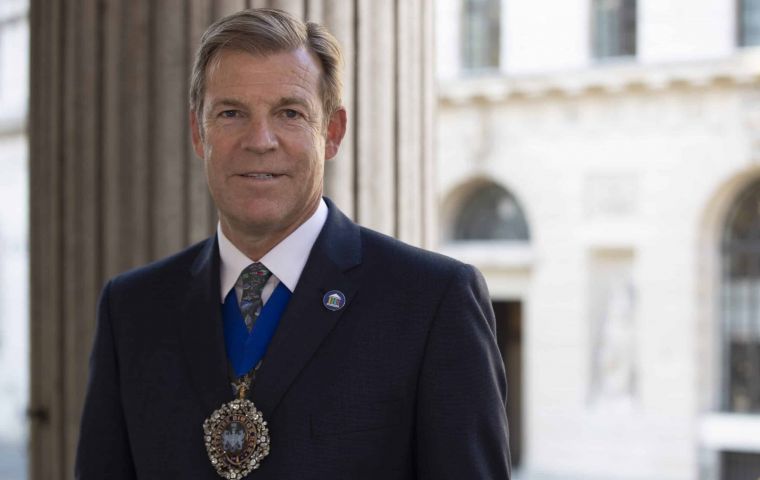 William Anthony Bowater Russell has been serving as the 692nd Lord Mayor of the City of London since 2019