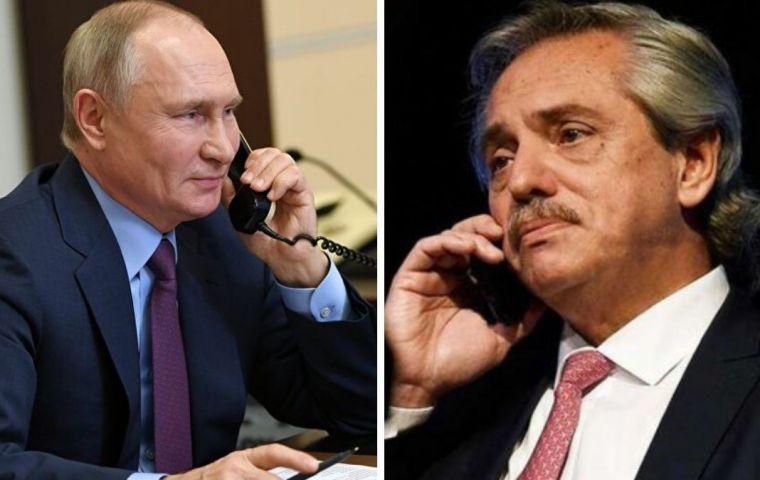 Putin wants to discuss other issues with Fernández, besides the vaccine