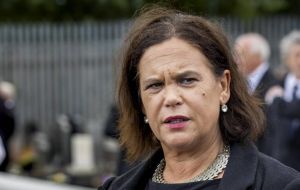 In contrast, Mary Lou McDonald, the leader of all-Ireland nationalist party Sinn Fein, said “a century of partition has cost us dearly”.