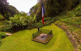 Napoleon's graveyard in St Helena  Island
