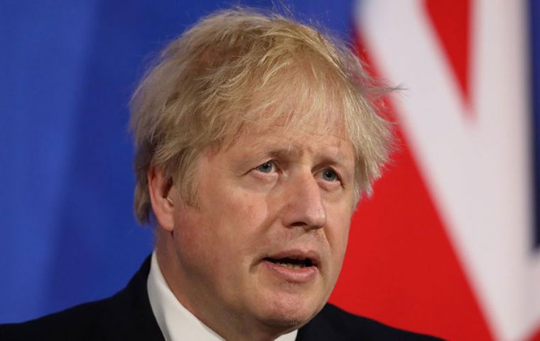  Johnson told the English people that “your efforts have so visibly paid off.”