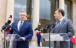 Macron told Fernández “France is on your side.”