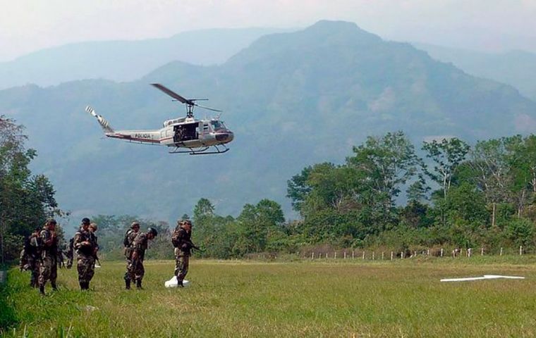 Remnants of Shining Group have been operating in that area for decades, which functions as an armed protector of the region's cocaine producers.