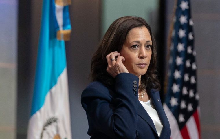 The problem at the border stems from the problem in these countries, Harris said
