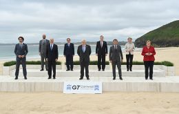 The G-7 will announce a plan to donate a billion covid-19 vaccines to low- and middle-income countries