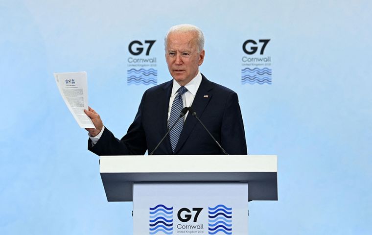 President Biden and other G7 leaders hope their plan, Build Back Better World (B3W) initiative, will help narrow the US$40 trillion needed by developing nations