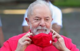 “I can't talk with the mask,” Lula said.