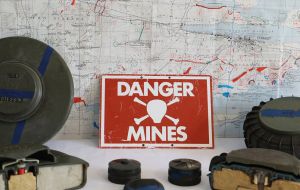 Falklands children were taught in school about the dangers of the mine fields and also to recognize the different explosives left by the Argentine military 