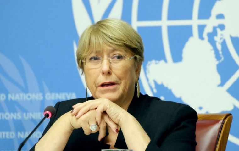 Bachelet said the Ortega regime was carrying out a systematic repression of opposition leaders