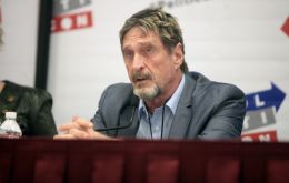 McAfee had said he was the victim of political persecution for having denounced corruption.