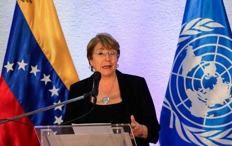 Torture, abuse and deaths while in custody due to tuberculosis, malnutrition and other diseases are taking place in Venezuela, Bachelet said
