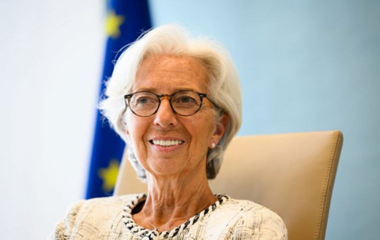 ECB President Christine Lagarde said the current program is expected to last until “at least until March 2022”