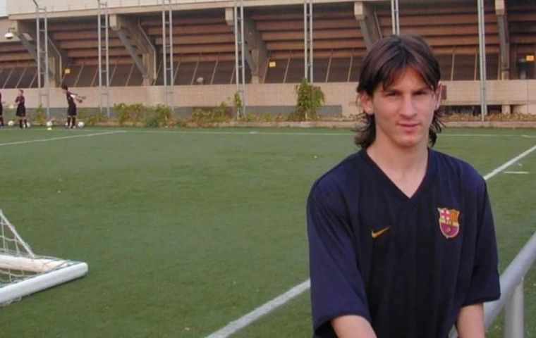 The Rosario-born Messi arrived in Barcelona when he was 12 years old.