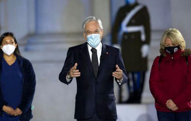 “Their sacrifice was not in vain,” Piñera said