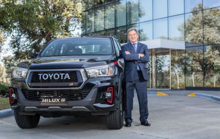 “We are the main manufacturer and exporter of the Argentine auto sector, with some 6,500 workers and production of 140,000 units,” Toyota CEO said