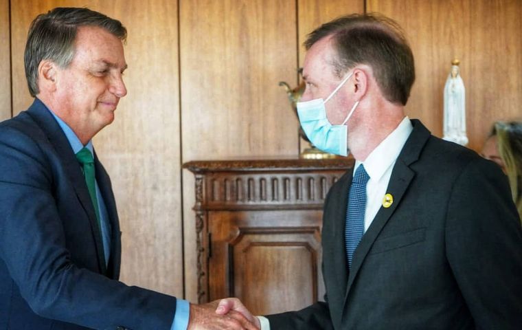 US national security advisor Jack Sullivan with President Bolsonaro