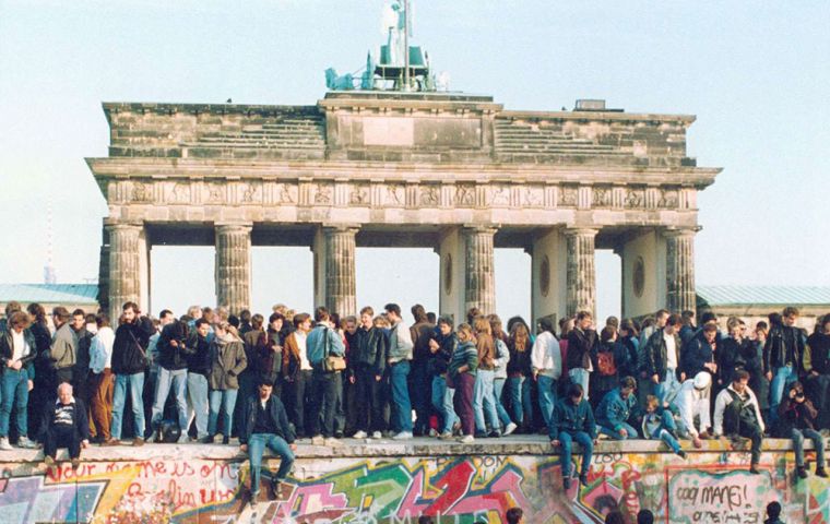 The knocking down of the Wall is one of the most famous scenes in recent history